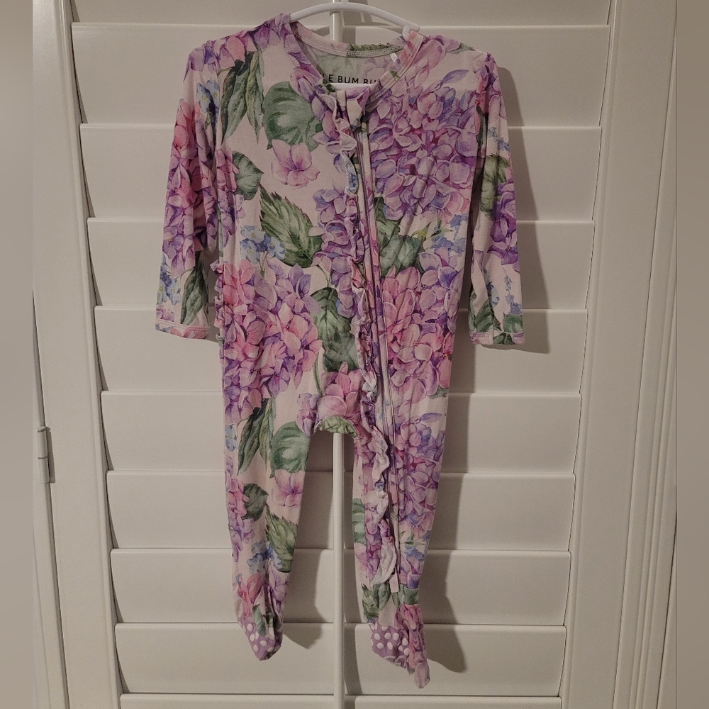 Little bum bums ruffle romper footie